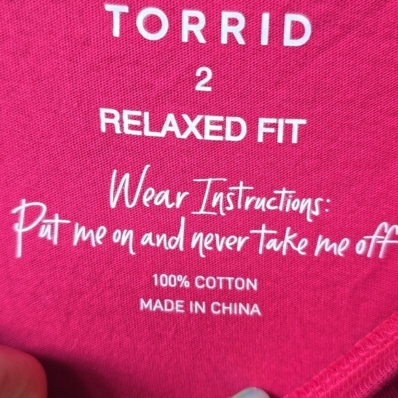 Torah Vintage Cotton Jersey High Neck Tank Red Bud Rose Pink 2x NEW - Picture 6 of 9